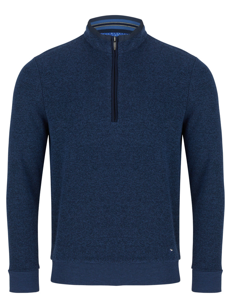 Daniel Grahame Casual Half Zip Sweater 27 - Blue