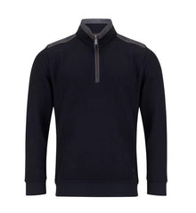 Daniel Grahame Half Zip Casual Sweater - Black