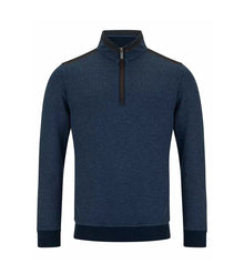 Daniel Grahame Half Zip Casual Sweater 25 - Blue