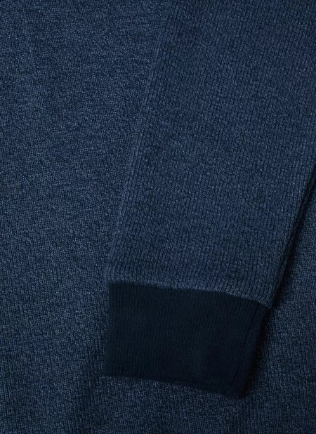 Daniel Grahame Half Zip Casual Sweater 25 - Blue