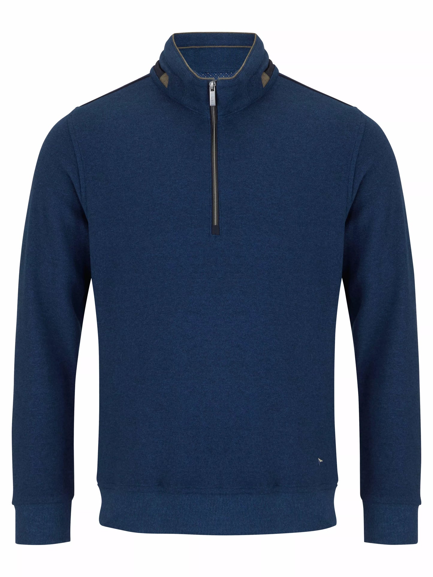 Daniel Grahame Half Zip Casual Sweater 25 - Blue