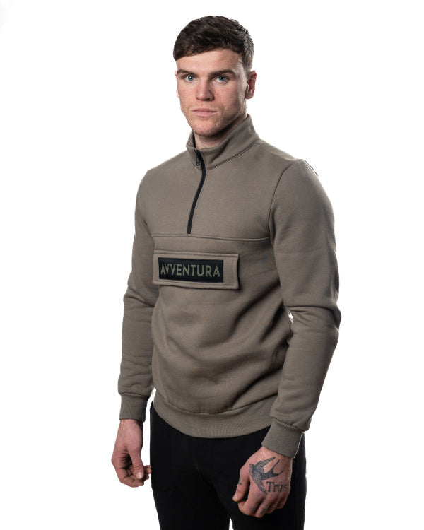 Avventura Therma Heat Half Zip Sweatshirt 610 - Taupe