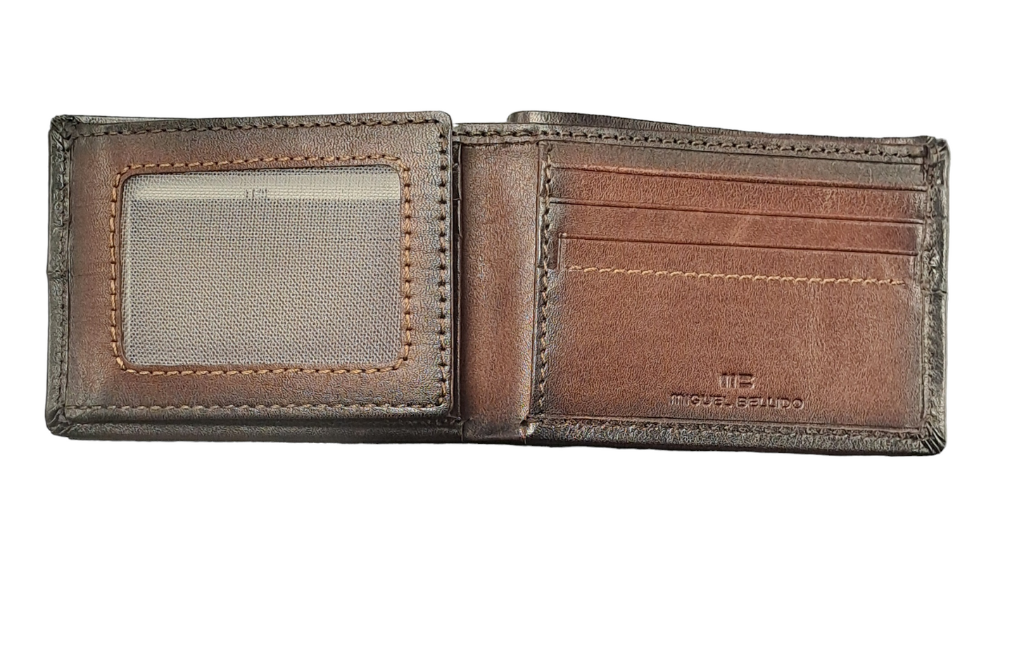 Miguel Bellido Leather Wallet  6683 - Dark Brown