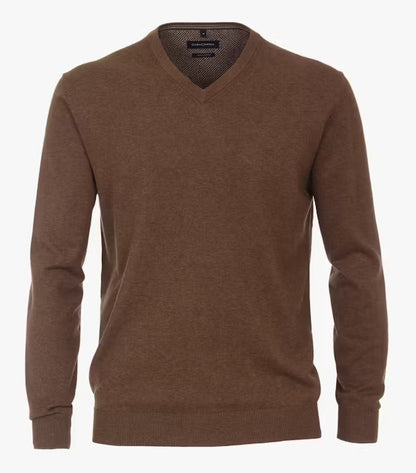 Casa Moda V-Neck Sweater 679 - Brown