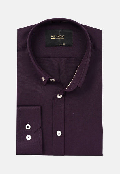 6th Sense BD Oxford Long Sleeve Shirt #6 - Purple