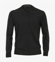 Casa Moda V-Neck Sweater 782 - Gray/Black