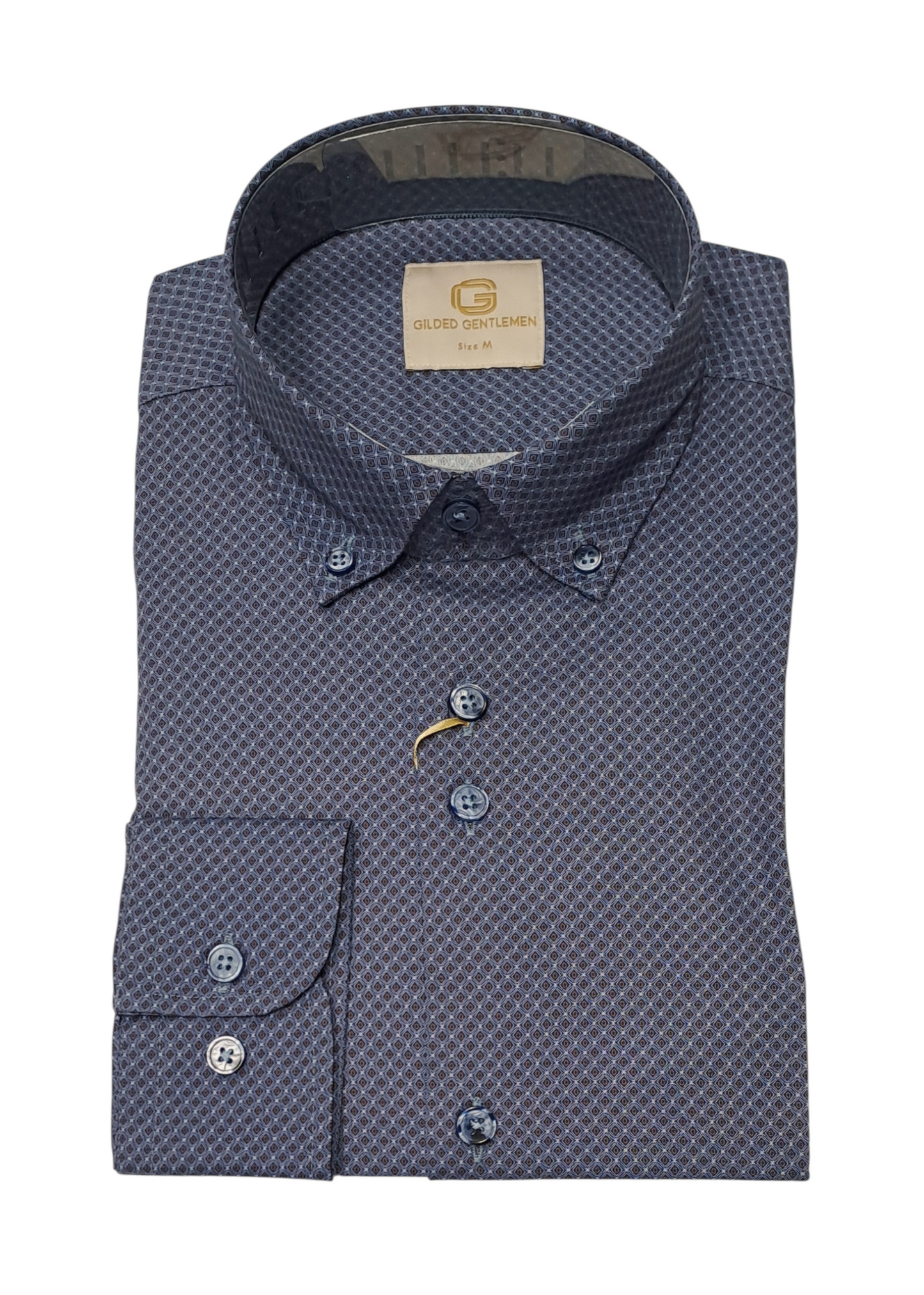 Gilded Gentlemen Long Sleeve Casual Shirt - 8 Purple