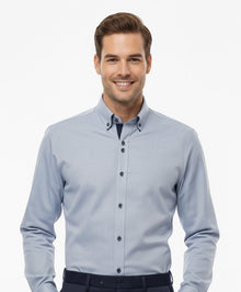 Advise House Of Fashion Long Sleeve Shirt AD-896 - Blue