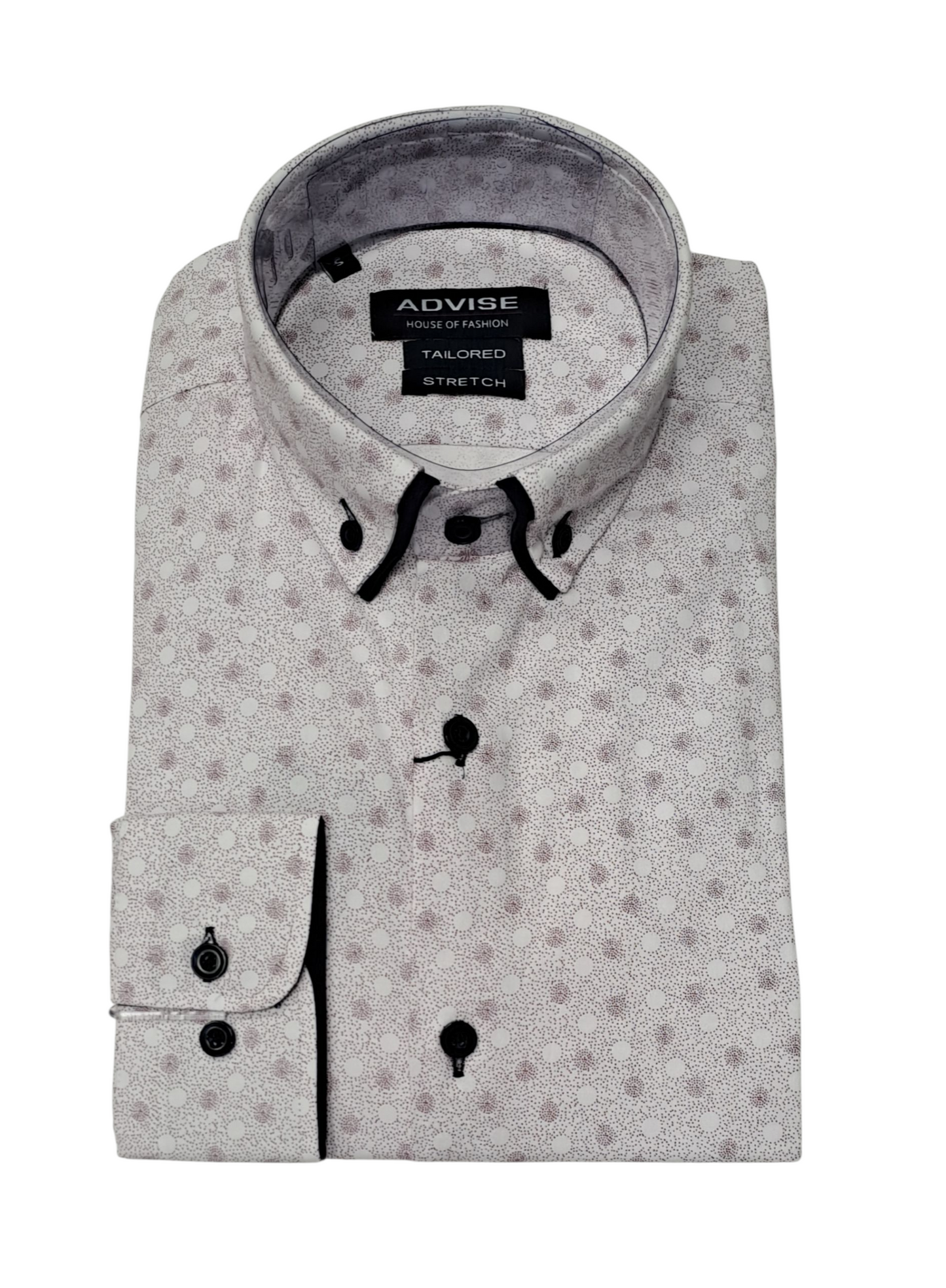 Advise House Of Fashion Long Sleeve Shirt AD-903 - Burgundy
