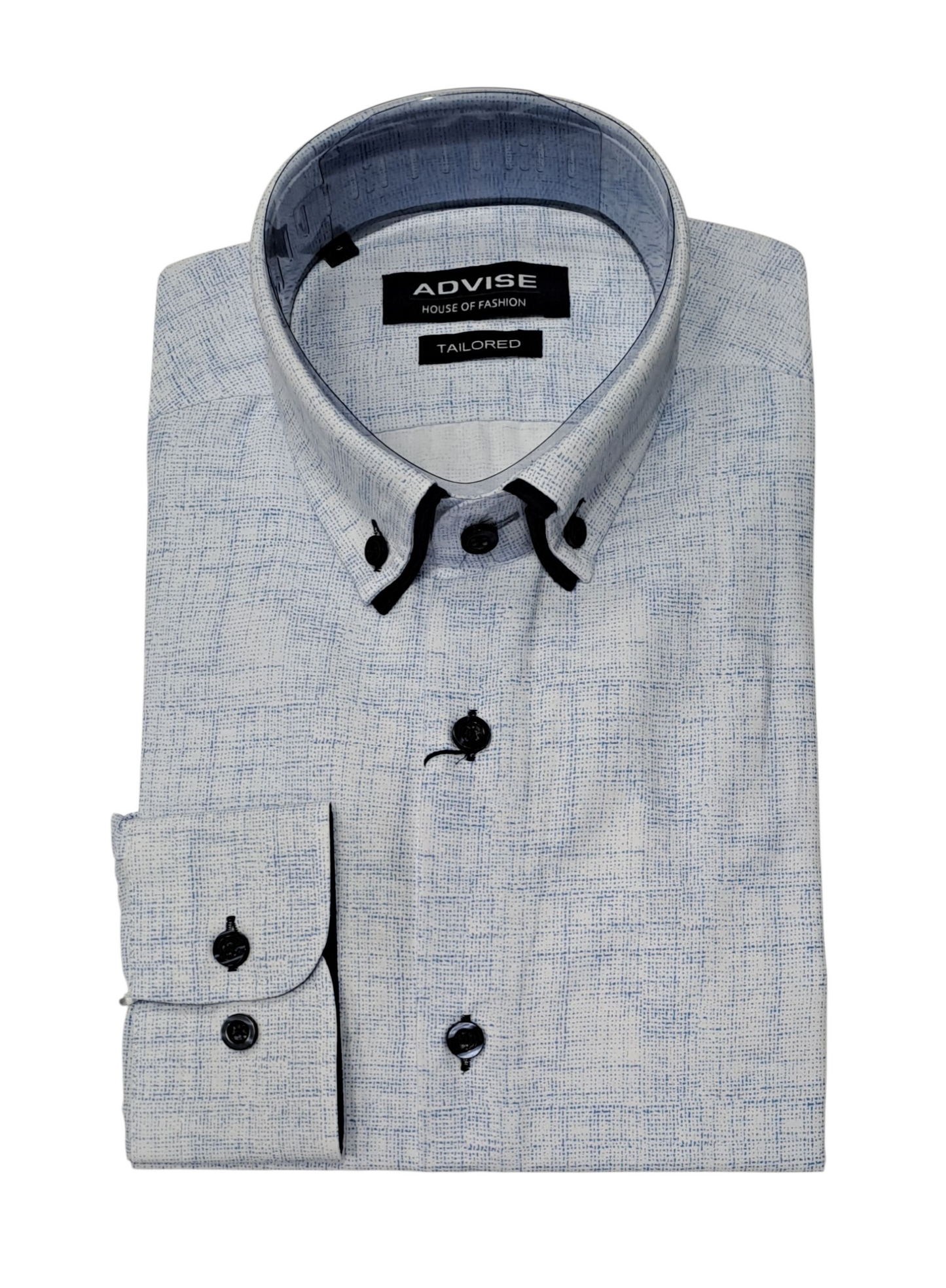 Advise House Of Fashion Long Sleeve Shirt AD-912 - Blue
