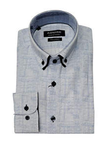 Advise House Of Fashion Long Sleeve Shirt AD-912 - Blue