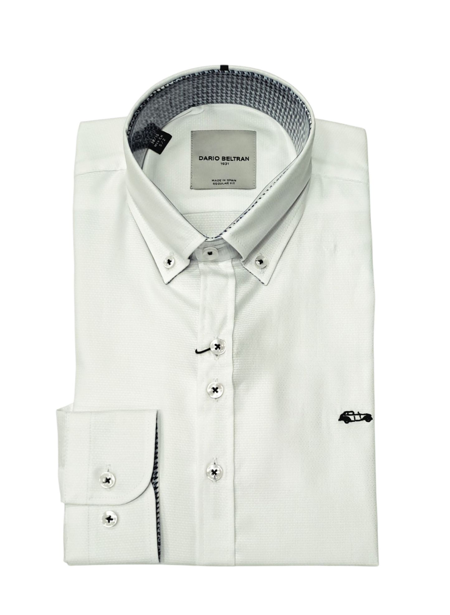 Dario Beltran Albura Long Sleeve Casual Shirt - White