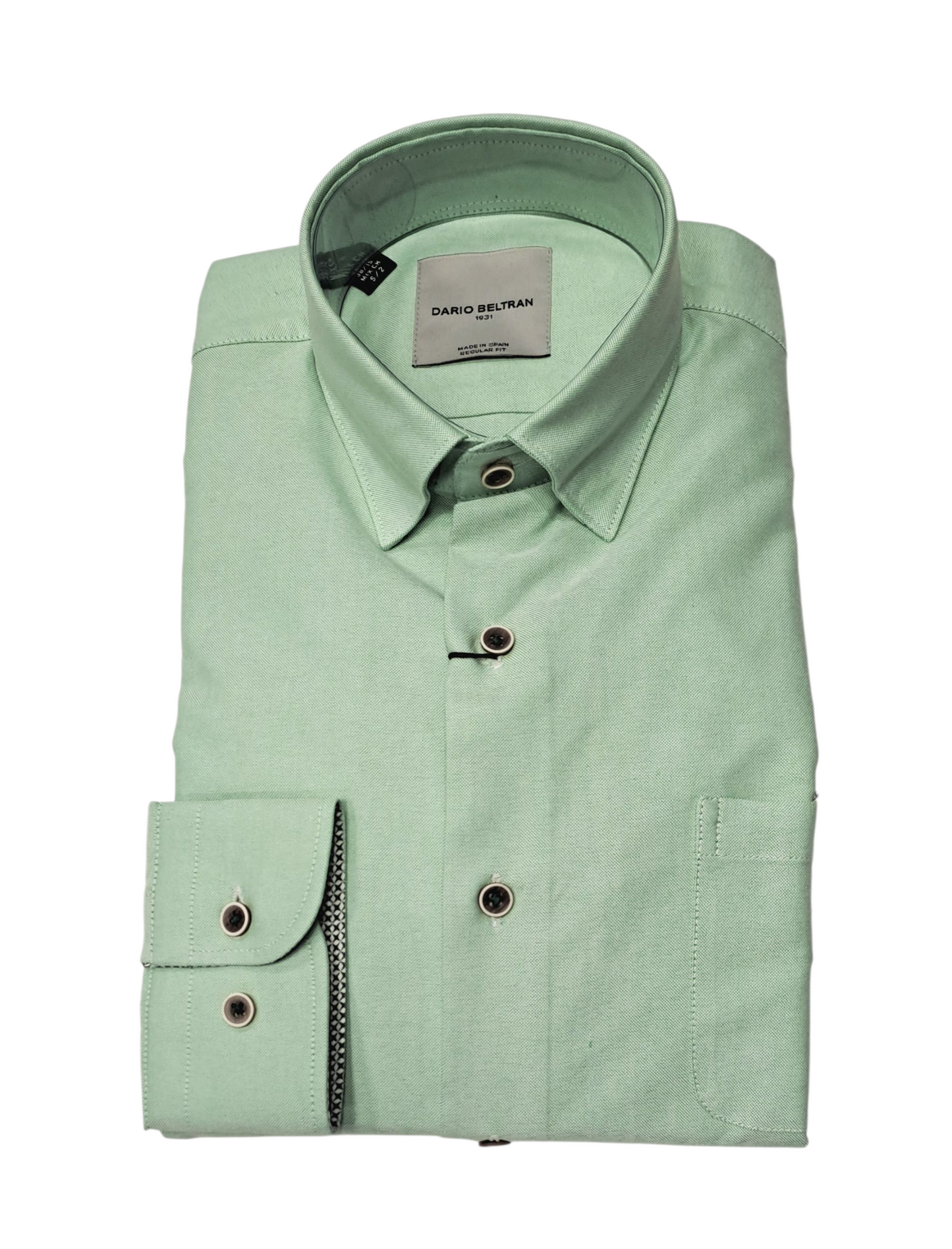 Dario Beltran Alloz Long Sleeve Casual Shirt - Green