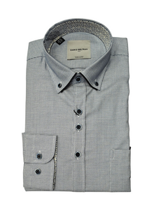 Dario Beltran Almana Long Sleeve Casual Shirt - Blue
