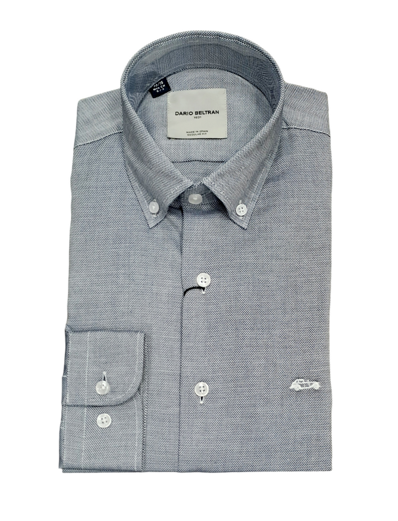 Dario Beltran Abaigar Regular Fit Casual Shirt - Navy