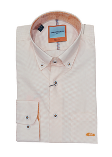 Dario Beltran Abella Long Sleeve Casual Shirt - Orange