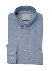 Dario Beltran Abukir Long Sleeve Casual Shirt - 45 Blue