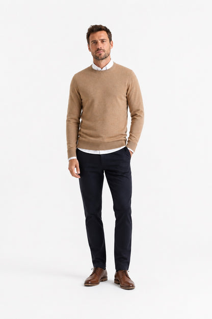 Andre Achill Crew Neck Sweater - Camel