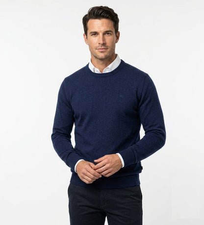 Andre Achill Crew Neck Sweater -  Navy