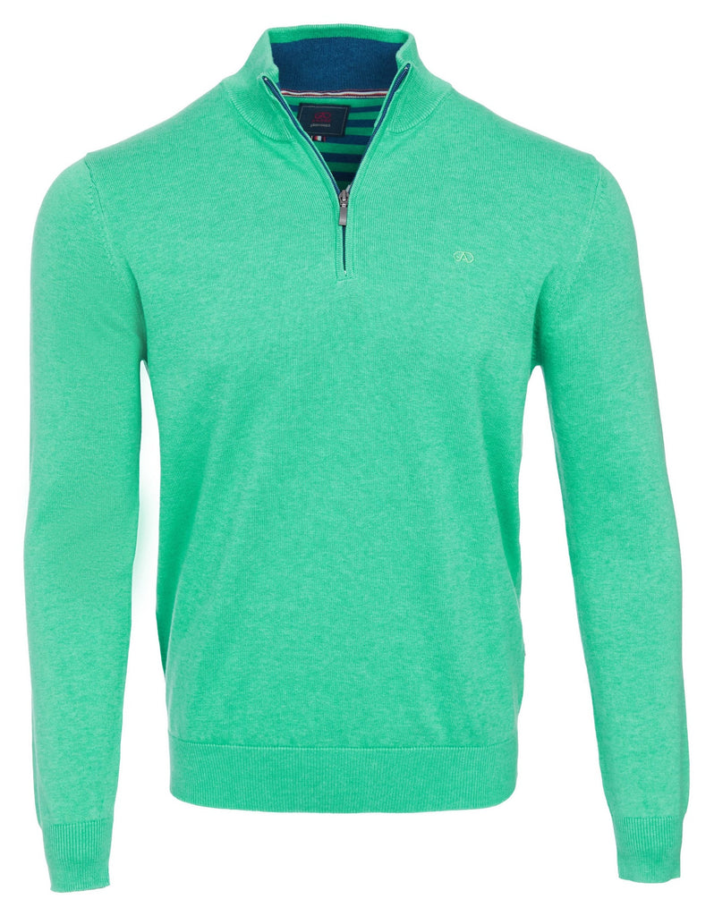 Andre Adare Half Zip Sweater - Apple