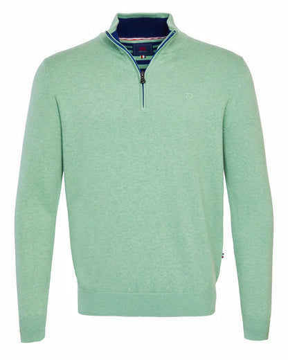Andre Adare Half Zip Sweater - Sage