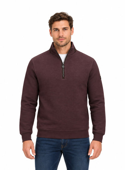 6th Sense Cloud Air Half Zip Sweatshirt - Plum