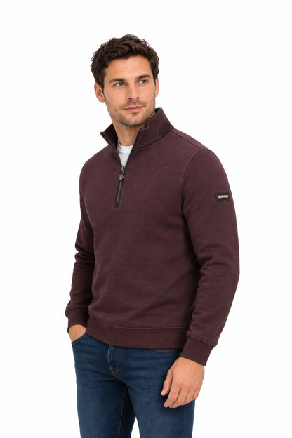 6th Sense Cloud Air Half Zip Sweatshirt - Plum