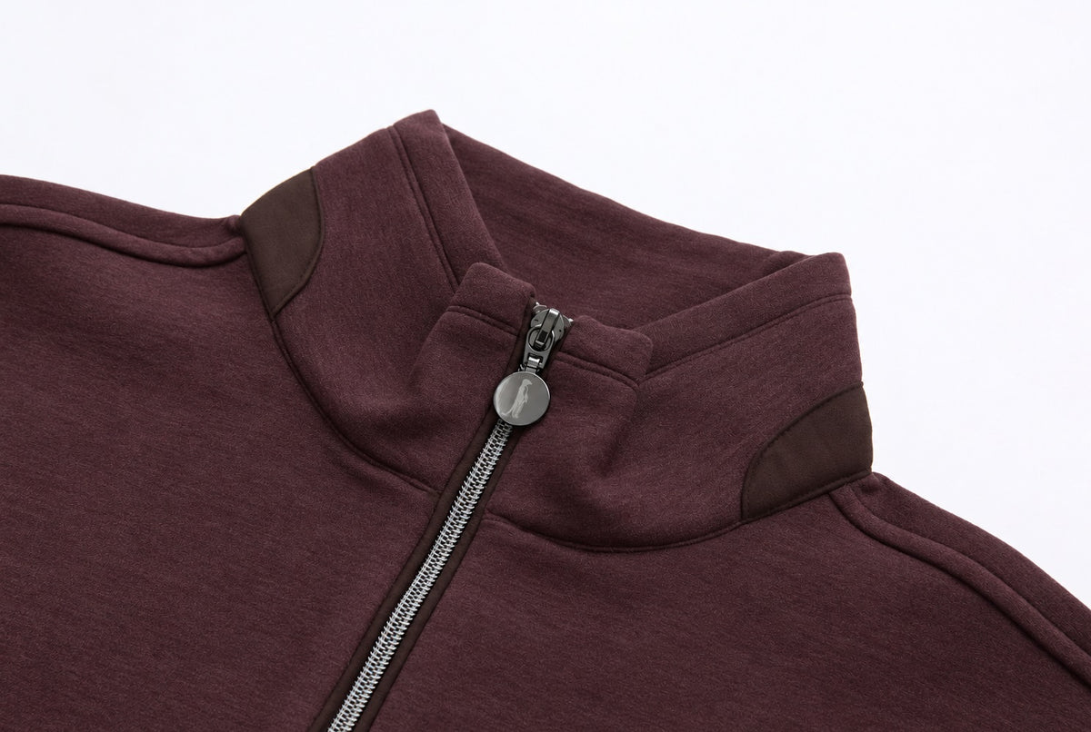 6th Sense Cloud Air Half Zip Sweatshirt - Plum