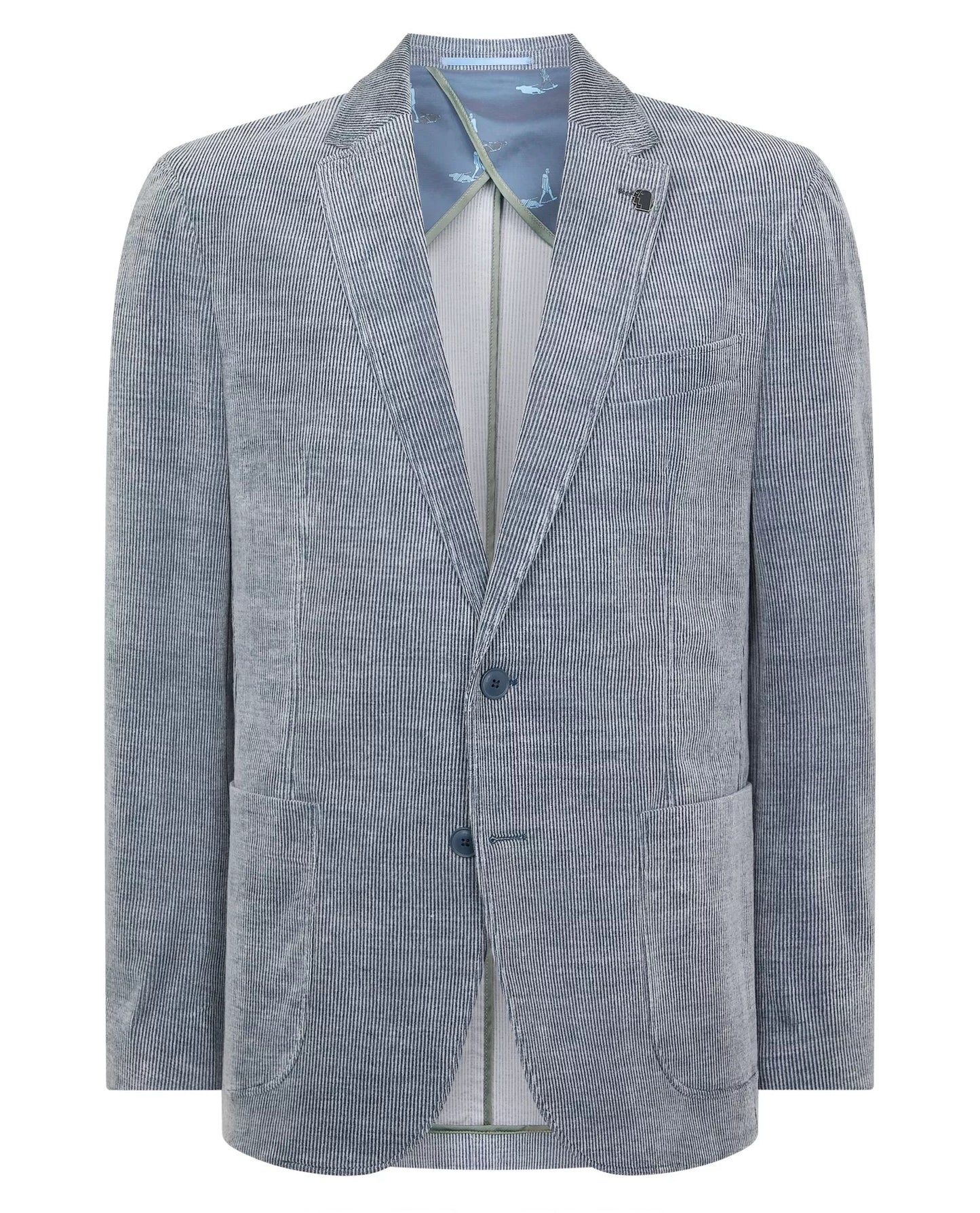 Remus Uomo Alba Slim Fit Jacket - Sky Blue