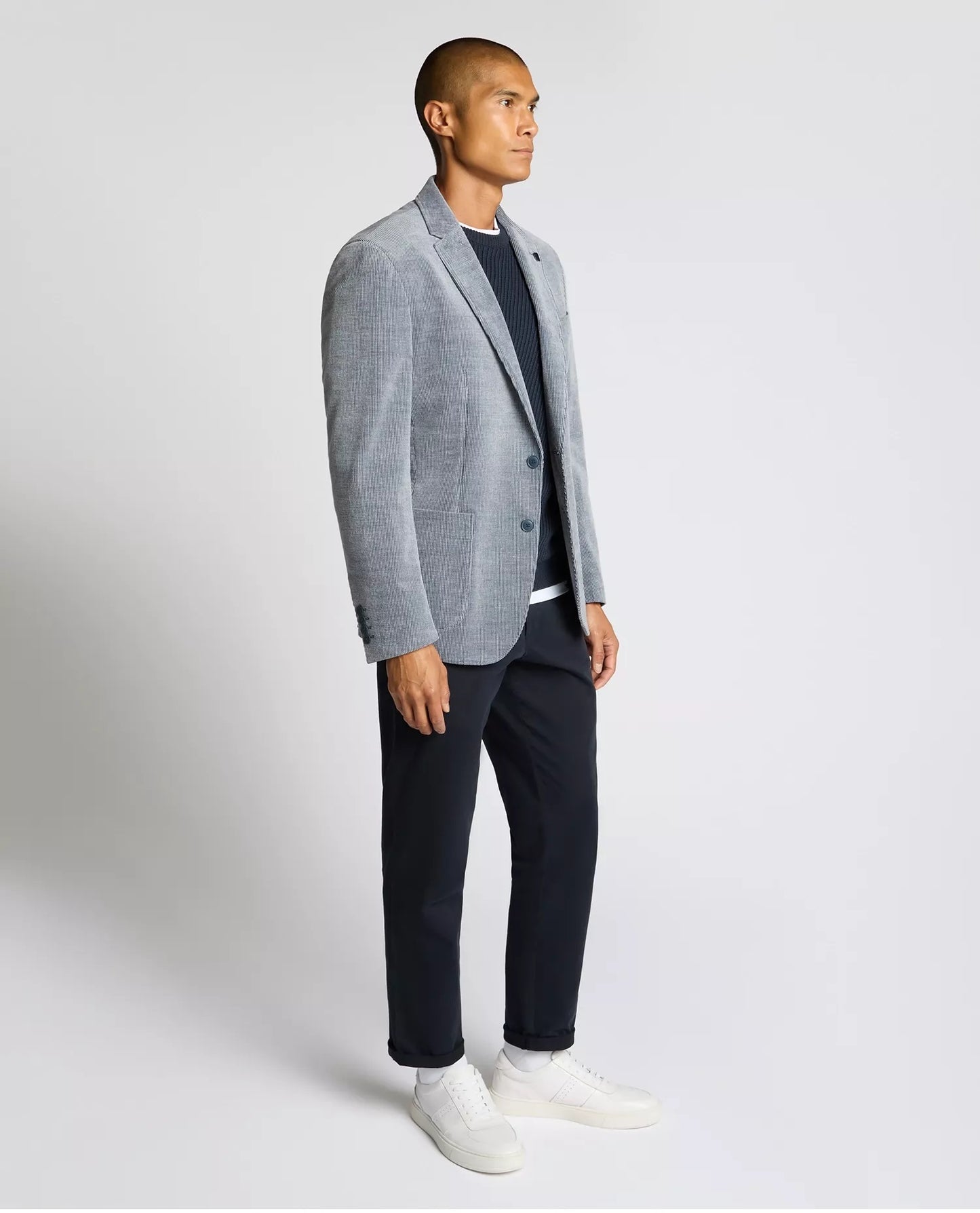 Remus Uomo Alba Slim Fit Jacket - Sky Blue