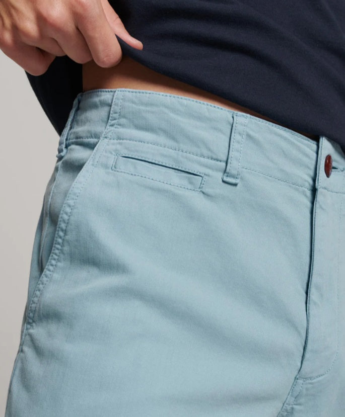 Superdry Vintage Officer Chino Short - Allure Blue