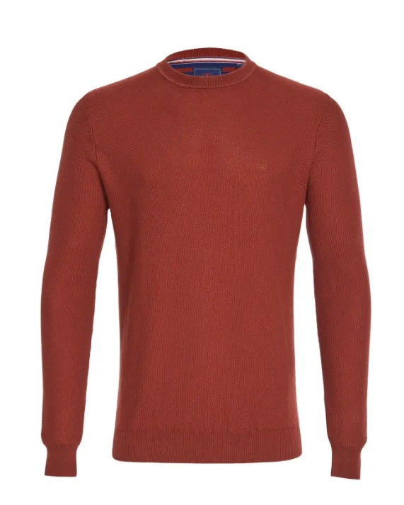 Andre Hook Crew Neck Sweater - Russet