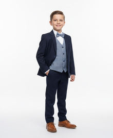 Boys Standar Felix 3 Piece Suit - Navy