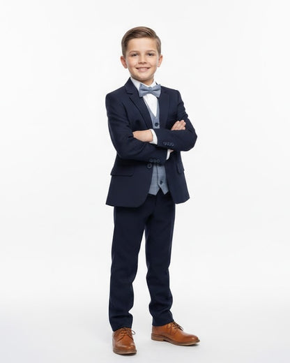 Boys Standar Felix 3 Piece Suit - Navy