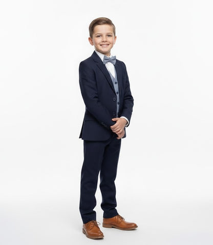 Boys Standar Felix 3 Piece Suit - Navy