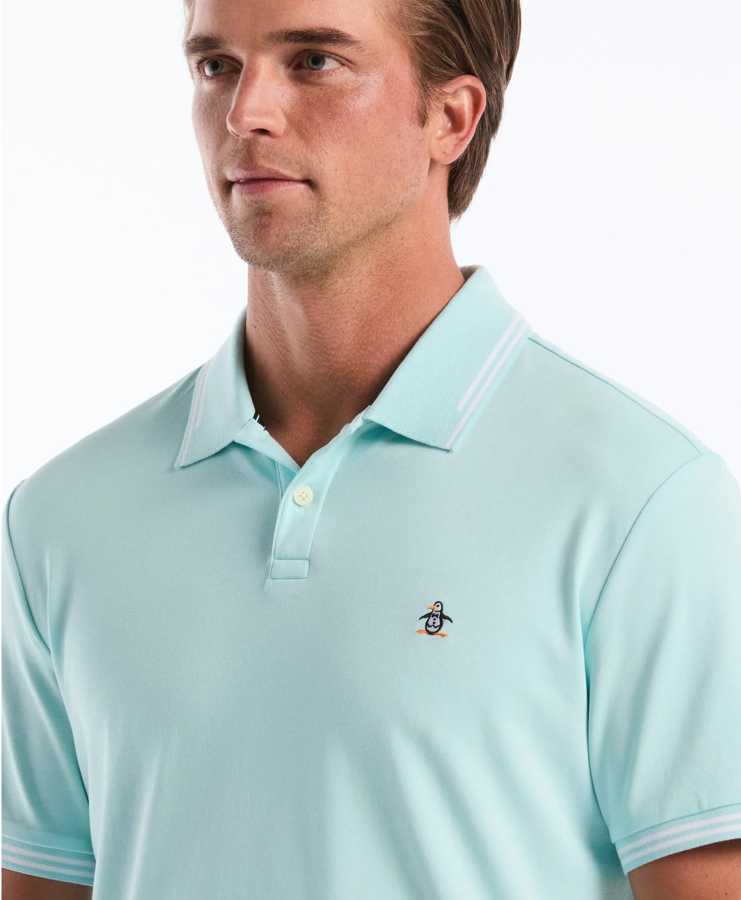 Original Penguin Icon Tipped Polo Shirt - Plume