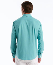Original Penguin Long Sleeve Oxford Shirt - Aquarelle