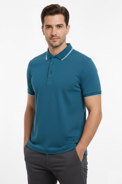 6th Sense Astonish Short Sleeve Polo Shirt - Balsam