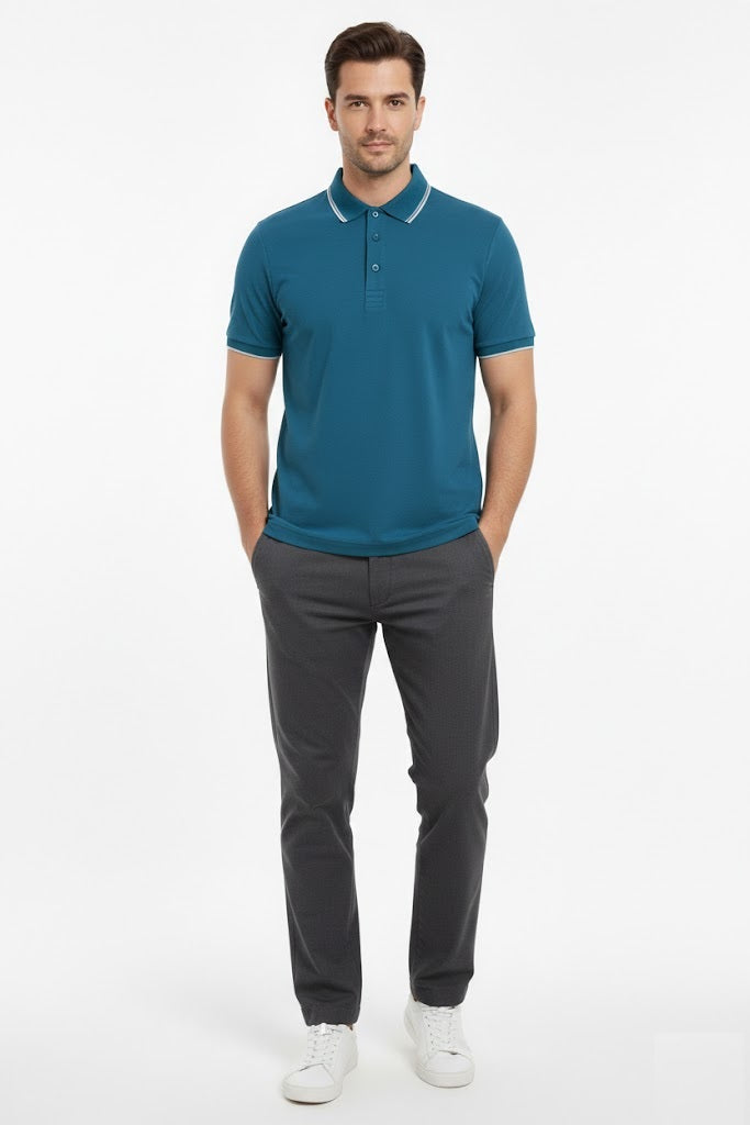 6th Sense Astonish Short Sleeve Polo Shirt - Balsam