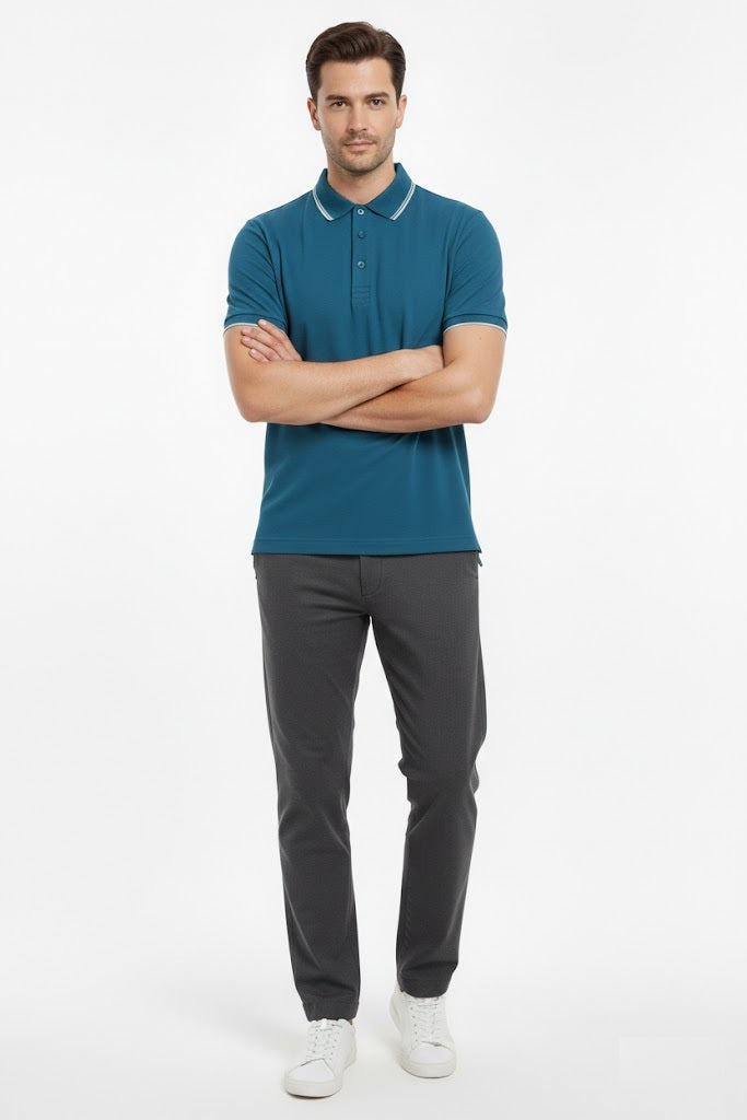 6th Sense Astonish Short Sleeve Polo Shirt - Balsam