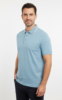6th Sense Astonish Short Sleeve Polo Shirt - Delphi