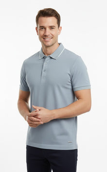 6th Sense Astonish Short Sleeve Polo Shirt - Quarry