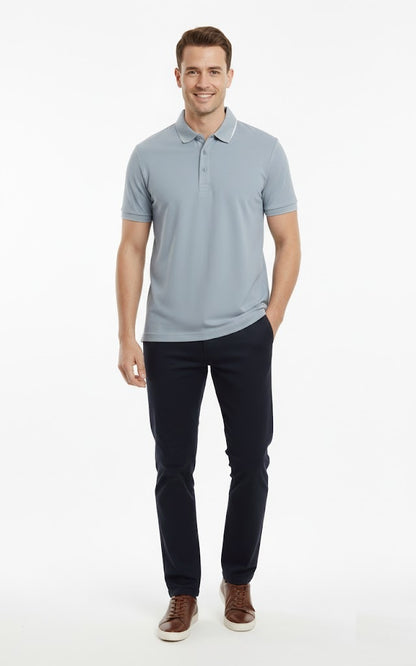 6th Sense Astonish Short Sleeve Polo Shirt - Quarry
