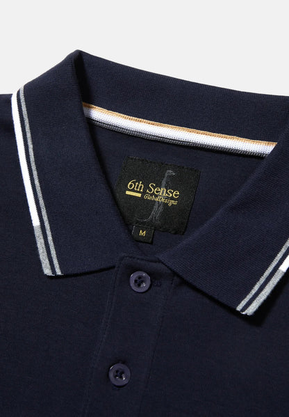 6th Sense Astonish Polo Shirt - Sky Captain