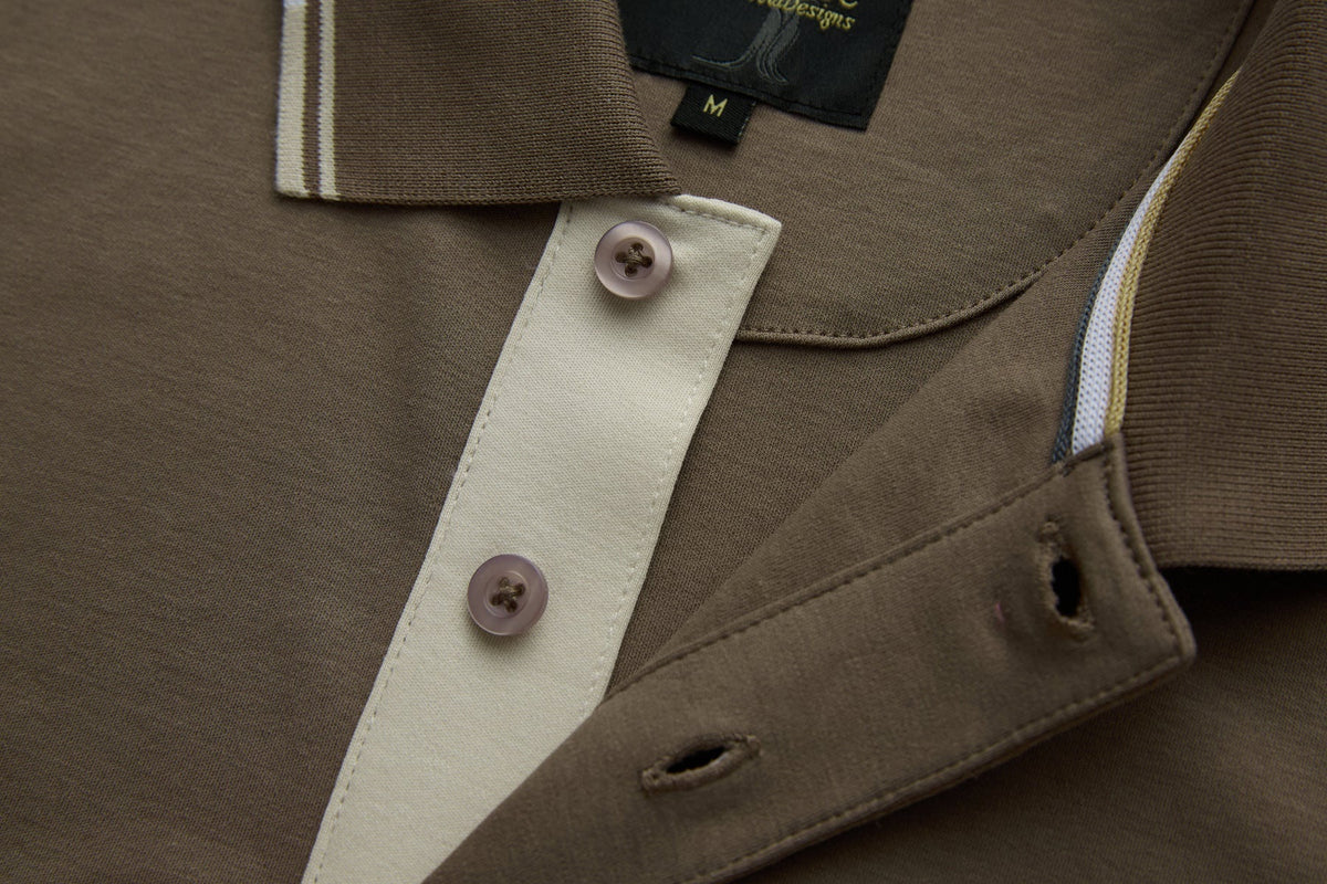 6th Sense Astound Polo Shirt - Walnut
