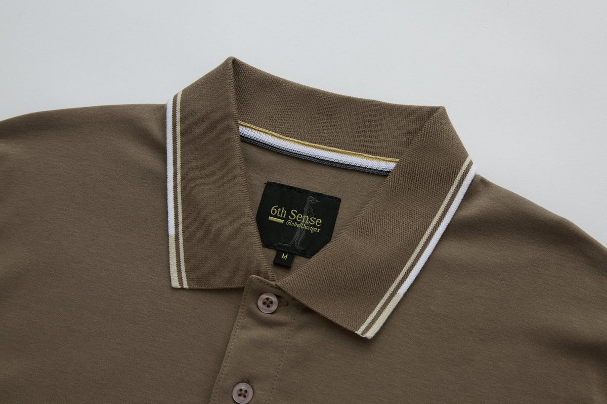 6th Sense Astound Polo Shirt - Walnut
