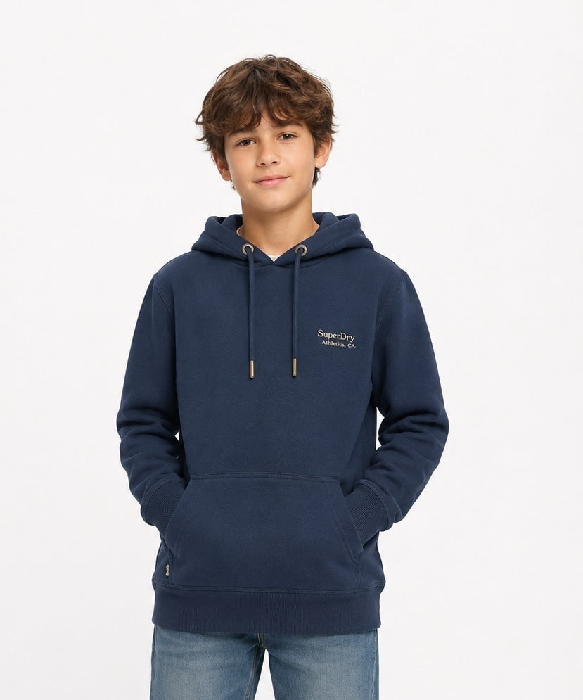 Superdry Unisex Essential Logo Hoodie - Sargasso Sea Blue