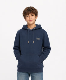 Superdry Unisex Essential Logo Hoodie - Sargasso Sea Blue