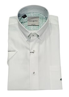 Dario Beltran Aviso Short Sleeve Casual Shirt - White