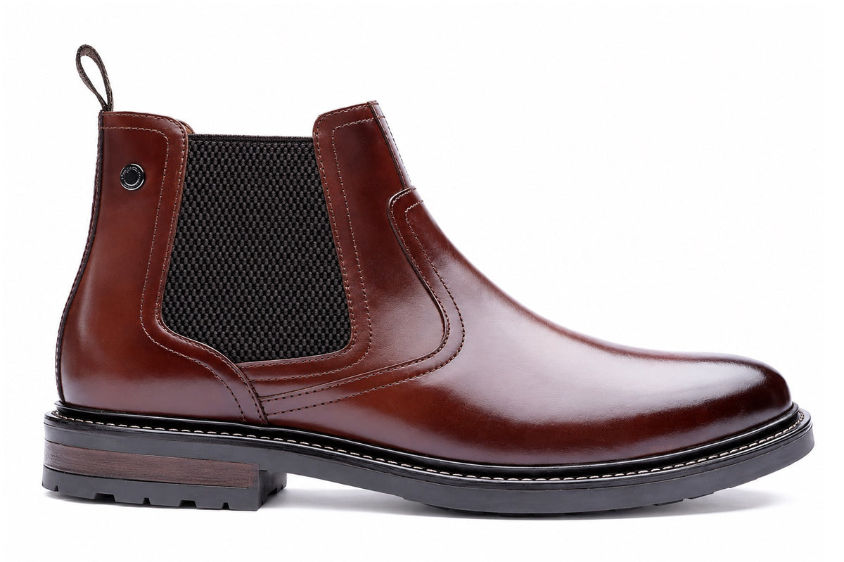 Base London Smith Chelsea Boot - Waxy Brown
